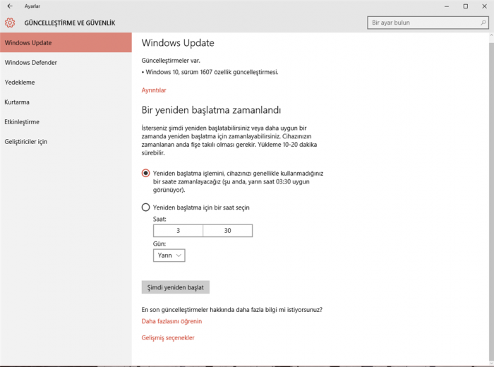 Windows 10 1607 Toplu Güncelleştirme Sorunu - Microsoft Community